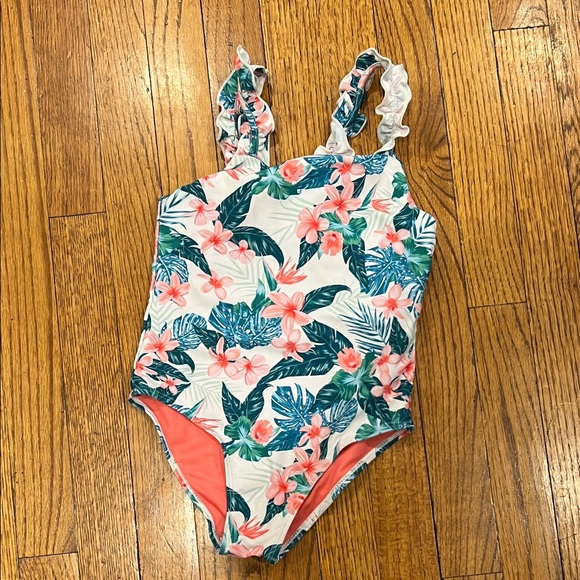 feather and arrow Other - Tropical Floral Kids One Piece Swimsuit